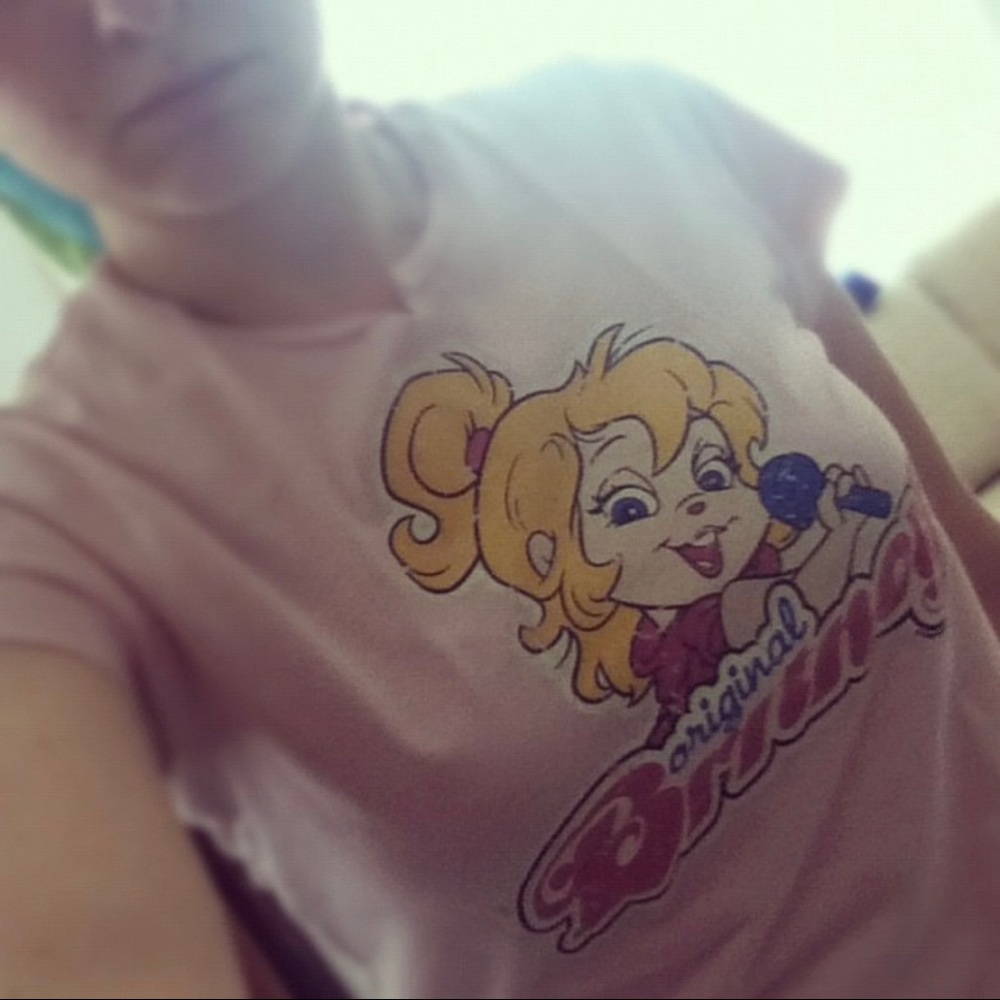 Pale pink original Britney tee by junk food women size M used